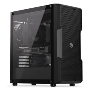 Case|ENDORFY|Regnum 400 Air|MidiTower|Case product features Transparent panel|Not included|ATX|MicroATX|MiniITX|Colour Black|EY2A008