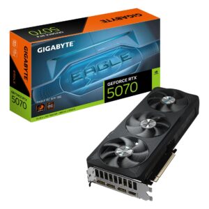Graphics Card|GIGABYTE|NVIDIA GeForce RTX 5070|12 GB|GDDR7|192 bit|PCIE 5.0 16x|GPU 2587 MHz|Triple slot Fansink|1xHDMI|3xDisplayPort|GV-N5070EAGLEOC-12GD