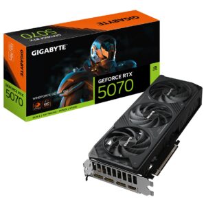 Graphics Card|GIGABYTE|NVIDIA GeForce RTX 5070|12 GB|GDDR7|192 bit|PCIE 5.0 16x|GPU 2542 MHz|Triple slot Fansink|1xHDMI|3xDisplayPort|GV-N5070WF3OC-12GD