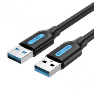 CABLE USB3.0 MALE TO MALE/1.5M BLACK CONBG VENTION