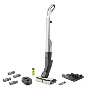 Vacuum Cleaner|KARCHER|Hard floor cleaner FC 4-4 Battery Set 4B Duo|wet|Stick vacuum|Grey|Bagless|Battery|1.056-406.0