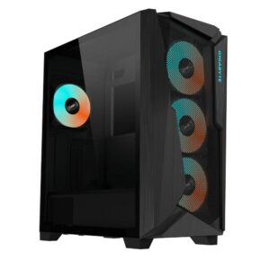 Case|GIGABYTE|C301G V2 BLACK|MidiTower|Case product features Transparent panel|Not included|ATX|EATX|MicroATX|MiniITX|Colour Black|C301GV2