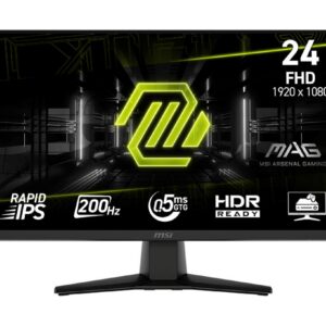 LCD Monitor|MSI|MAG 242F|23.8"|Gaming|Matte|Panel IPS|1920x1080|16:9|200Hz|0.5 ms|Colour Black|MAG242F