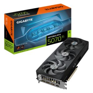 Graphics Card|GIGABYTE|NVIDIA GeForce RTX 5070 Ti|16 GB|GDDR7|256 bit|PCIE 5.0 16x|Triple slot Fansink|1xHDMI|3xDisplayPort|GV-N507TEAGLEOC-16GD1.0