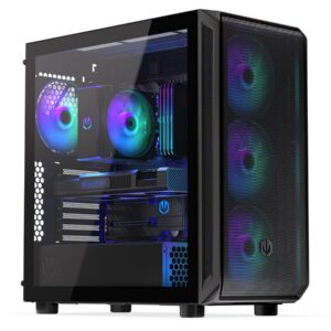 Case|ENDORFY|Arx 700 ARGB|MidiTower|Case product features Transparent panel|Not included|ATX|MicroATX|MiniITX|Colour Black|EY2A013