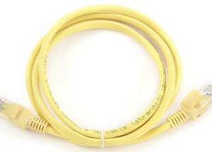 PATCH CABLE CAT5E UTP 1M/YELLOW PP12-1M/Y GEMBIRD