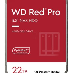 HDD|WESTERN DIGITAL|Red Pro|22TB|SATA|512 MB|7200 rpm|3,5"|WD221KFGX
