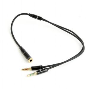 CABLE AUDIO 3.5MM SOCKET TO/2X3.5MM PLUG CCA-418M GEMBIRD