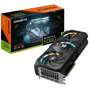 Graphics Card|GIGABYTE|NVIDIA GeForce RTX 5080|16 GB|GDDR7|256 bit|PCIE 5.0 16x|GPU 2617 MHz|Triple slot Fansink|1xHDMI|3xDisplayPort|GV-N5080GAMINGOC-16GD