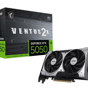 Graphics Card|MSI|NVIDIA|GeForce RTX 5050|8 GB|GDDR6|128 bit|PCI Express x16 5.0|Active|RTX50508GVENTUS2XOC