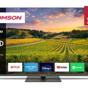 TV Set|THOMSON|43"|4K/Smart|QLED|3840x2160|Bluetooth|Google TV|43QG5C14