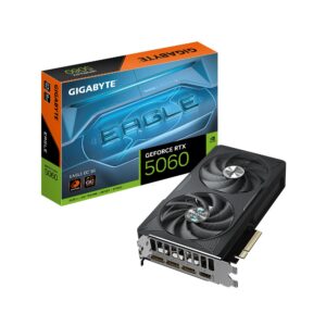 Graphics Card|GIGABYTE|NVIDIA GeForce RTX 5060|8 GB|GDDR7|128 bit|PCIE 5.0 16x|GPU 2550 MHz|Dual Slot Fansink|GV-N5060EAGLEOC-8GD