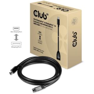 CABLE MINI DP TO DP 1M/M/F CAC-1121 CLUB3D