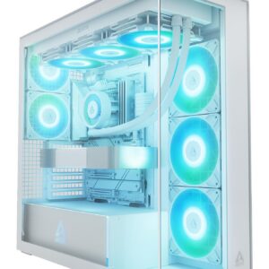 Case|ARCTIC|Xtender (White)|MidiTower|Case product features Transparent panel|Not included|Colour White|ACPCC00014A