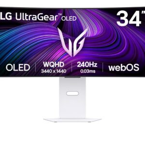Monitor|LG|34 "|3440 x 1440 pixels|Wide Quad HD|Native aspect ratio 21:9|OLED|Curved|34GX90SA-W
