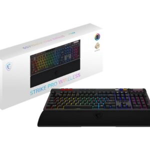 KEYBOARD GAMING BLACK US/STRIKE PRO W SILENT US MSI