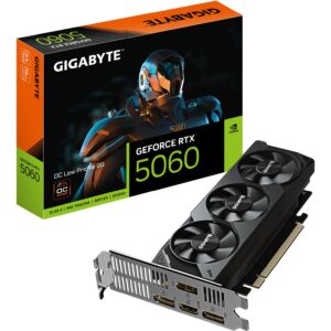 Graphics Card|GIGABYTE|NVIDIA GeForce RTX 5060|8 GB|GDDR7|128 bit|PCIE 5.0 16x|GPU 2512 MHz|Triple slot Fansink|GV-N5060OC-8GL
