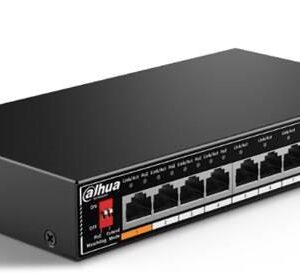Switch|DAHUA|Desktop/pedestal|8x10Base-T / 100Base-TX|PoE ports 4|60 Watts|SF1008LP