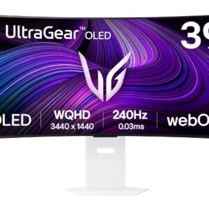 Monitor|LG|39GX90SA-W|39"|Gaming/Curved/21 : 9|Swivel|Height adjustable|Tilt|Matte|Panel OLED|3440x1440|21:9|240Hz|0.03 ms|Speakers|Colour White|39GX90SA-W
