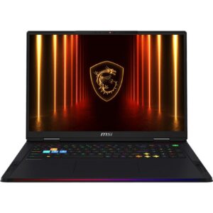 Notebook|MSI|Raider|A18HX A9WJG|CPU  Ryzen 9|9955HX3D|2500 MHz|18"|3840x2400|RAM 64GB|DDR5|5600 MHz|SSD 2TB|NVIDIA GeForce RTX 5090|24GB|ENG|Card Reader SD Express|Windows 11 Home|Black|3.6 kg|RAIDERA18HXA9WJG-014NL