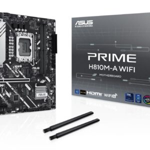 Mainboard|ASUS|Intel H810|LGA1851|Micro-ATX|Memory DDR5|Memory slots 2|PRIMEH810M-AWIFI