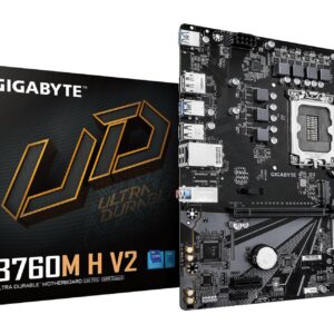 Mainboard|GIGABYTE|Intel B760 Express|LGA1700|Micro-ATX|Memory DDR5|Memory slots 2|B760MHV21.0