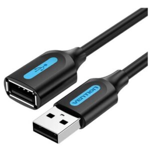 CABLE USB2.0 MALE TO FEMALE/3M BLACK CBIBI VENTION