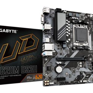 Mainboard|GIGABYTE|AMD A620|Socket AM5|micro ATX|RAM DDR5-SDRAM|4xSlots|1xPCI Express x1 slots|1xPCI Express x16 slots|1xNumber of M.2 (M) slots|A620MDS3H2.0