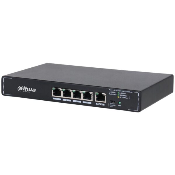 Switch|DAHUA|DH-SMG1005|Switch type Unmanaged|5x2.5G Ethernet (copper) ports quantity|SMG1005
