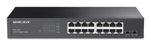 Switch|MERCUSYS|MS116GS|16x10Base-T / 100Base-TX / 1000Base-T|MS116GS