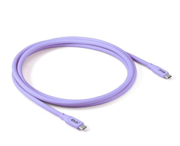 CABLE USB-C TO USB-C 2M/M/M PURPLE CAC-3004 CLUB3D