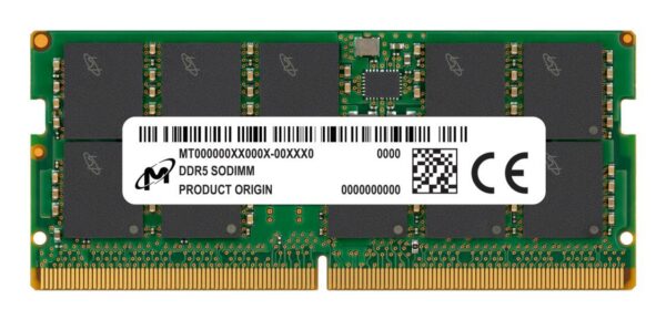 Server Memory Module|MICRON|DDR5|16GB|ECC|5600 MHz|CL 46|1.1 V|MTC10C1084S1TC56BR
