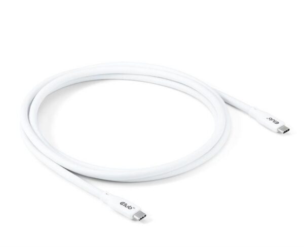 CABLE USB-C TO USB-C 2M/M/M WHITE CAC-3001 CLUB3D