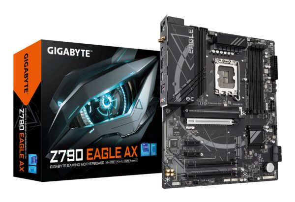 Mainboard|GIGABYTE|Intel Z790 Express|LGA 1700|ATX|RAM DDR5-SDRAM|4xSlots|Wi-Fi Yes|Bluetooth Yes|3xNumber of M.2 (M) slots|Z790EAGLEAX1.2