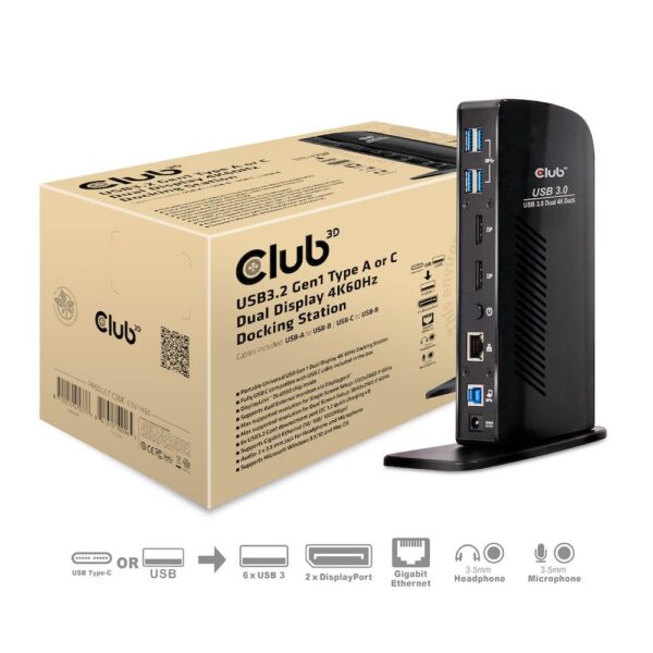 NB ACC DOCKING STATION/USB CSV-1460 CLUB3D