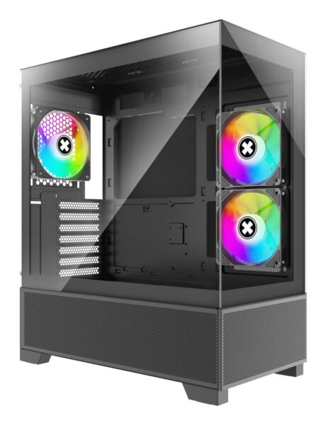 Case|XILENCE|XG172|MidiTower|Case product features Fan control panel/Transparent panel|Not included|Colour Black|XG172