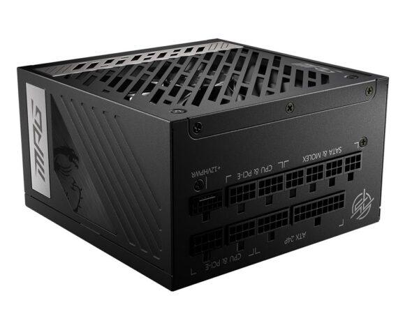 Power Supply|MSI|1000 Watts|Efficiency 80 PLUS GOLD|PFC Active|MPGA1000GPCIE5
