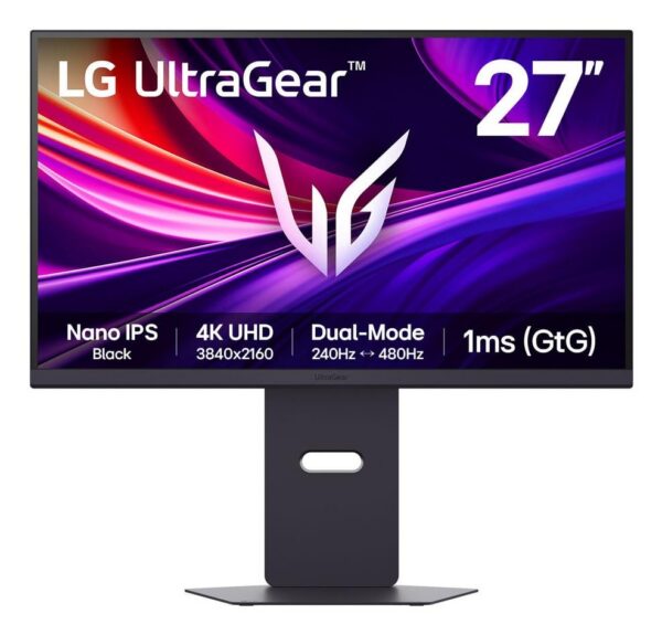 LCD Monitor|LG|27G850A-B|27"|Gaming/4K|Pivot|Height adjustable|Tilt|Panel IPS|3840x2160|16:9|480Hz|1 ms|27G850A-B