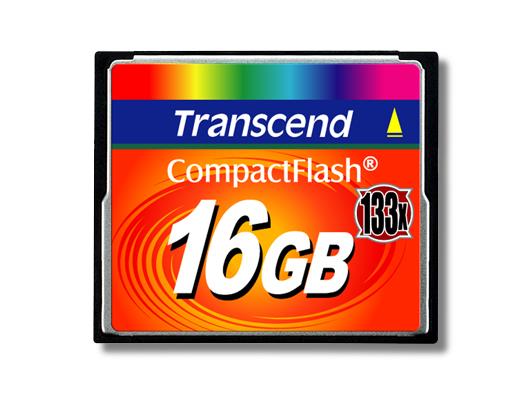 MEMORY COMPACT FLASH 16GB/133X TS16GCF133 TRANSCEND