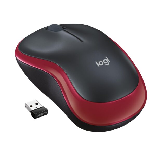 MOUSE USB OPTICAL CORDL. M185/RED 910-002240 LOGITECH