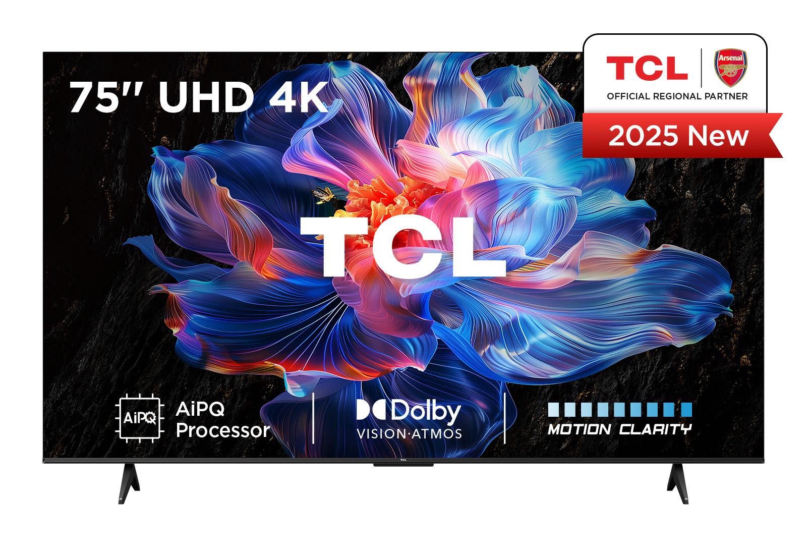 TV Set|TCL|75 "|4K Ultra HD|3840 x 2160 pixels|Flat|16:9|DLED|75V6C