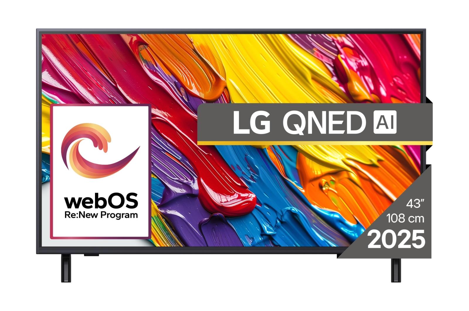 TV Set|LG|43"|4K/Smart|3840x2160|Wireless LAN|Bluetooth|webOS|Black|43QNED82A3B