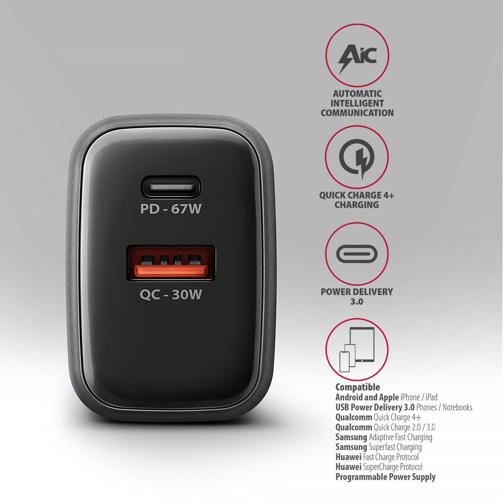 MOBILE CHARGER CAR USB 2PORT/24W PWC-5V5 AXAGON