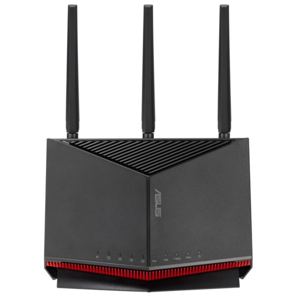 Wireless Router|ASUS|6800 Mbps|Mesh|Wi-Fi 5|Wi-Fi 6|Wi-Fi 6e|Wi-Fi 7|IEEE 802.11a|IEEE 802.11b|IEEE 802.11g|IEEE 802.11n|IEEE 802.11ac|IEEE 802.11ax|USB 2.0|3x2.5GbE|LAN  WAN ports 2|Number of antennas 4|RT-BE86U