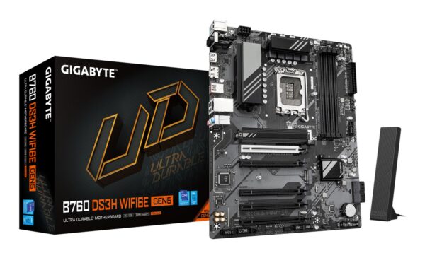 Mainboard|GIGABYTE|Intel B760 Express|LGA1700|ATX|Memory DDR5|Memory slots 4|B760DS3HWF6EGEN51.0