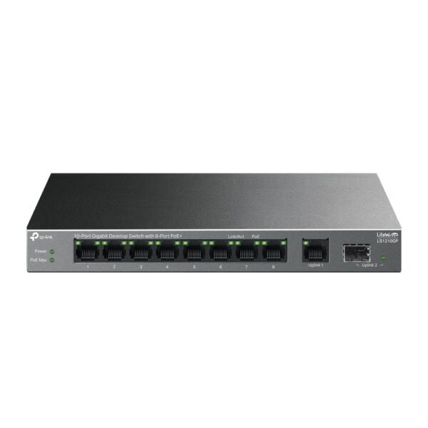 Switch|TP-LINK|LS1210GP|PoE+ ports 8|LS1210GP