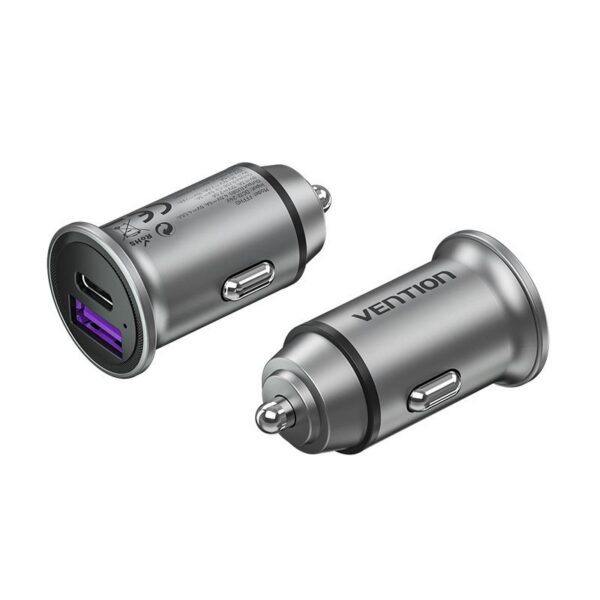 MOBILE CHARGER CAR 30W USB/2P GRAY FFFH0 VENTION