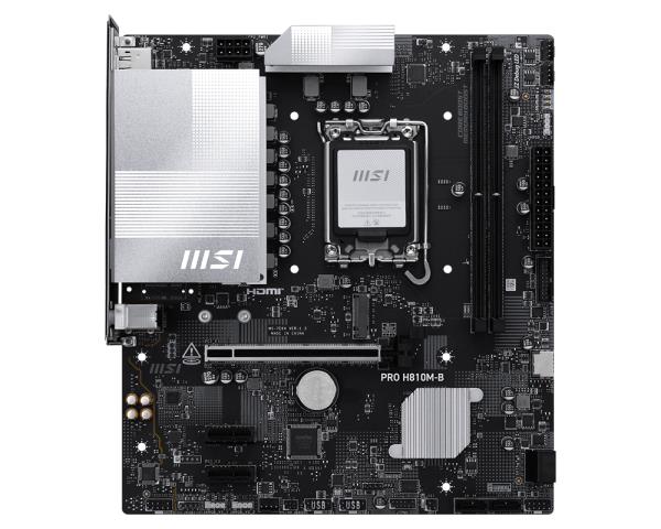 Mainboard|MSI|Intel H810|LGA1851|Micro-ATX|Memory DDR5|Memory slots 2|PROH810M-B