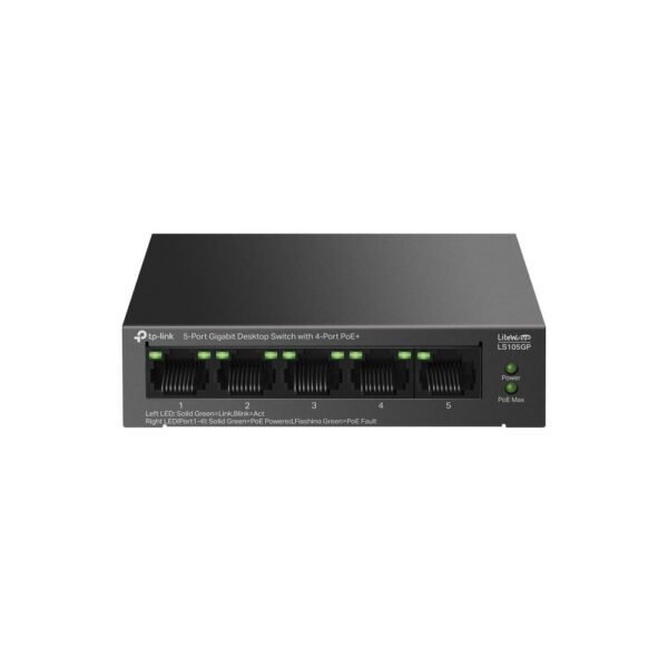 Switch|TP-LINK|LS105GP|PoE+ ports 4|LS105GP